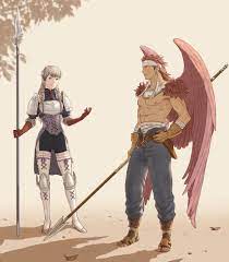 ravness loxaerion and canopus wolph (tactics ogre) drawn by windcaller |  Danbooru