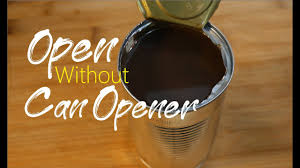 Today, that i con won;t appear and i can't open the file that way. How To Open Can Without Can Opener Easy Simple Youtube