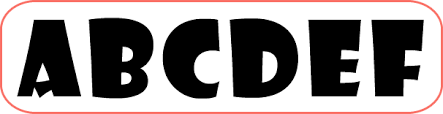 Moldes de letras mayúsculas grandes para imprimir y recortar. Letras Para Carteles 4 Moldes Diferentes