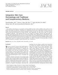 Moogoo samples for medical practitioners. Pdf Integrative Skin Care Dermatology And Traditional And Complementary Medicine