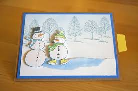 Then, run your fingers up and down the deck to gently push the cards out one by one. Pull Out Snowman Card Coffee Tea Or Crafts