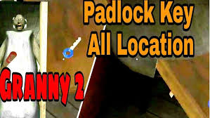 All Location Of Padlock Key In Granny | Granny Horror Game | Game Town -  Youtube