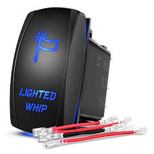 You'll need two power wires. Amazon Com Nilight 90007b Lighted Whip Rocker Switch Led Light Bar 5pin Laser On Off Led Light 20a 12v 10a 24v Switch Jumper Wires Set For Jeep Boat Trucks 2 Years Warranty Automotive