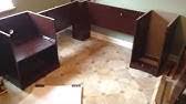 Realspace broadstreet contoured ushaped desk luxurious molding finishes the front of the desk. Realspace Broadstreet Contoured U Shaped Desk Assembly Timelapse Video Youtube