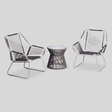Carag 3pc Patio Chat Set Gray Project 62 Target Patio Furniture Patio Set Patio Accent Table