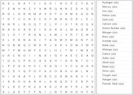 word search chemistry elements printable version