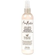 Making use of lukewarm coconut oil provides a slip to the hair cuticles, making hair detangling straightforward and fewer painful. Shea Moisture 100 Virgin Coconut Oil Leave In Treatment