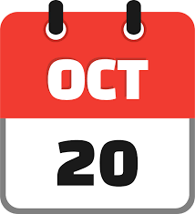 October 20 icon PNG and SVG Vector Free Download