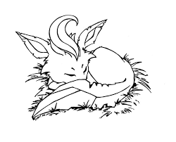 Sweet Dreams Leafeon By Jadedragonne On Deviantart Pokemon Coloring Pages Coloring Pages Pokemon Coloring