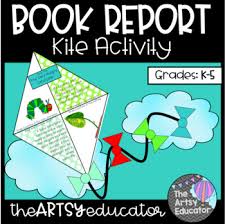 Kite Book Report Spring Or Summer Craftivity In 2020 Book Report Craftivity Cover Template