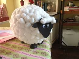 Paper Mache Balloon Sheep Love This Guy He Is Very Fuzzy Baaaaaa Sheep Crafts Diy Paper Crafts Decoration Paper Mache Balloon