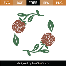Free Roses Svg Cut File Lovesvg Com