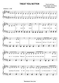 Treat You Better Sheet Music Shawn Mendes Download Treat You Better Piano Sheet Music Free Pdf Download Learnpia Violin Sheet Music Sheet Music Clarinet Music