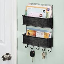 Interdesign 95870eu Twillo Porte Cles X2f Porte Courrier Mural Bronze Amazon Fr Cuisine Amp Maison Porte Cle Boite A Clefs Boite A Cles