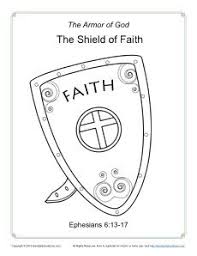 Shield Of Faith Coloring Page Armor Of God For Kids Armor Of God Lesson Armor Of God Shield Of Faith