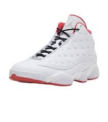 Jordan Retro 13 Red Black And White Jordan Retro 13 Men S High Top Sneaker Lace Closure Color White Black Team Red Perforated Mesh Overlay Holographic Air Sneakers Lacing Sneakers Sneakers White