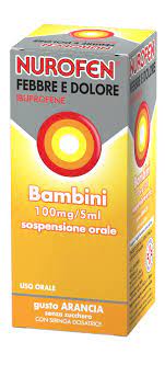 Nurofen febbre e dolore bambini. Nurofen Febbre Dolore Bambini 100mg 5ml Arancia Farmacia Piu Benessere