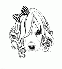 Download or print this amazing coloring page: Dog Face Coloring Page Coloring Pages Printable Com