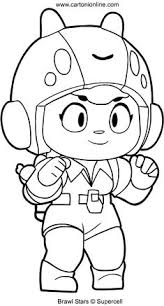 Spike Brawl Stars Para Colorear