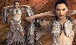 Gal Gadot puts her wonderful body on display as she strikes a pose for  Vogue | Daily Mail Online