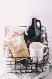 Brew coffee or loose or bagged tea to keep flavors separate. Coffee Gift Basket For The Holidays Via Playswellwithbutter