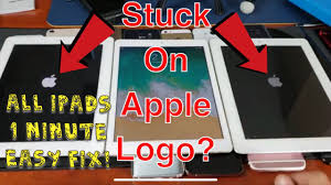 All Ipads How To Fix Stuck Frozen Apple Logo Try This First Youtube