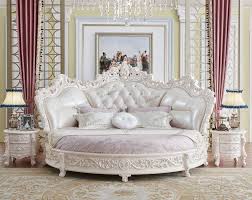 Oe Fashion Luxury White Leather Round Bed In Bed Room Furniture Bedroom Set View Round Bed Oe Fashion P Round Beds Bedroom Furniture Master Bedroom Furniture