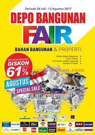 Harga pipa · harga wallpaper dinding · harga batu · harga batu bata.g. Katalog Promo Depo Bangunan Fair Periode 28 Juli 13 Agustus 2017 Harga Diskon