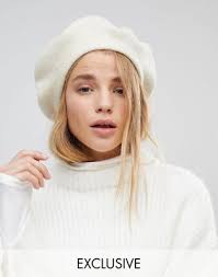 Cut your teeth on cables with this fun beret pattern. My Accessories Cream Wool Beret Asos