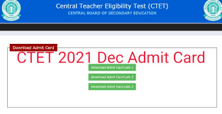 Ctte.nic.in is the official portal of central teacher eligibility test 2022, where candidates can visit and check their ctet dec 2021 score card . Ctet Admit Card 2021 December Out Link Download Ctet Nic In Hall Ticket 2021 22 Mjpru