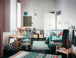 Minnen Ext Bed Frame With Slatted Bed Base Turquoise Ikea