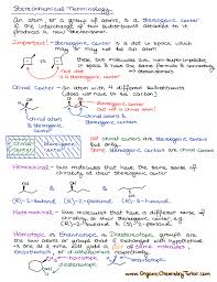 Stereochemistry Organic Chemistry Tutor Organic Chemistry Study Chemistry Education Chemistry Lessons