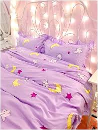 Amazon Com Sailor Moon Bedding Sheet Set Queen Full Double Single Size Free Express Shipping 100 Aesthetic Bedroom Room Inspiration Bedroom Kawaii Bedroom