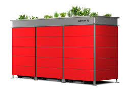 Mulltonnenbox Mullbox Aus Metall Oder Edelstahl Garten Q Gmbh Mulltonnenbox Mulltonnenhaus Box
