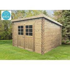 C'est également un bois bien plus cher, qui demande un budget conséquent. Abri De Jardin En Bois Traite Autoclave 28mm Brest 2 Portes Solid Pas Cher Achat Vente