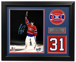 Отметок «нравится», 92 комментариев — canadiens de montréal (@canadiensmtl) в instagram: Carey Price Montreal Canadiens Signed Torch Ceremony Jersey Number 19x23 Frame Nhl Auctions