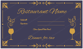 Dinner Certificate Template Free In 2020 Certificate Templates Gift Certificate Template Free Gift Certificate Template