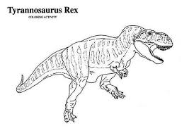 A walking velociraptor with an erupting volcano and rainbow in the background. T Rex Is For Tyrannosaurus Coloring Page Color Luna