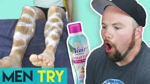 It is also a portable hair removal so you can transport this product from one place to another easily and comfortably. Men Try Nair Hair Removal Spray Depilatory Cream Youtube