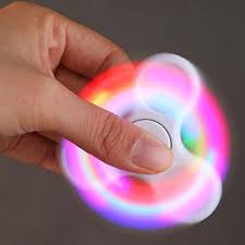 Hot Sale Ama Tm Led Light Fidget Hands Spinner Fingerti Fidget Spinner Toy Finger Lights Cool Fidget Spinners