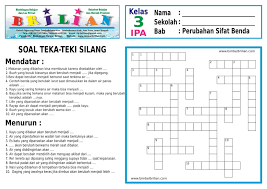 Di dalam format skrining khusus untuk vaksin sinovac berdasarkan rekomendasi perhimpunan dokter spesialis penyakit dalam indonesia (papdi) tersebut, terdapat sedikitnya 16 pertanyaan yang mesti dijawab oleh calon penerima vaksin. Download Pdf Soal Teka Teki Silang Tts Ipa Sd Kelas 3 Bab 6 Perubahan Sifat Benda Kumpulan Soal Cpns Latihan Tips Trik