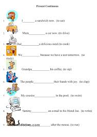 Presente Continuo Material Escolar En Ingles Lecciones De Gramatica Ingles Para Preescolar