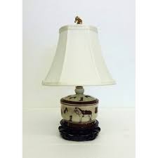 This blue and red mini porcelain table lamp offers big lighting style in a little space. Horse Design Cover Box Porcelain Table Lamp On Sale Overstock 20088735