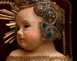 O antigo bebê Jesus restaurou Bambino Gesu, obra de mosteiro, Fatschenkind 