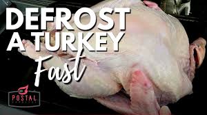 Place your turkey in the microwave breast side up, on a heatproof plate or in a dish. How To Thaw Turkey Fast Best Way To Defrost Turkey Quickly Youtube