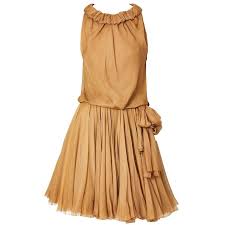 Galanos Multi Layered Chiffon Cocktail Dress Satin Formal Dress Sequin Cocktail Dress Dresses