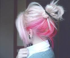 I Want This So Bad But With Dark Brunette Hair Underlights Hair Blonde With Pink Pink Hair Dye