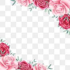 Beautiful Watercolor Flowers Border For Wedding Or Greeting Card Composition Flower Border Clipart Flowers Invitation Png Transparent Clipart Image And Psd F In 2021 Flower Border Clipart Pink Flowers Background Watercolor