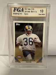 With regards to jerome bettis autographed memorabilia, balls and jerseys are the most popular. 1993 Jerome Bettis Rookie 604 Value 0 68 103 00 Mavin