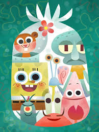 Nautical Nonsense An Art Show Tribute To Spongebob Squarepants At Gallery Nucleus In Alhambra California Spongebob Wallpaper Cartoon Wallpaper Spongebob